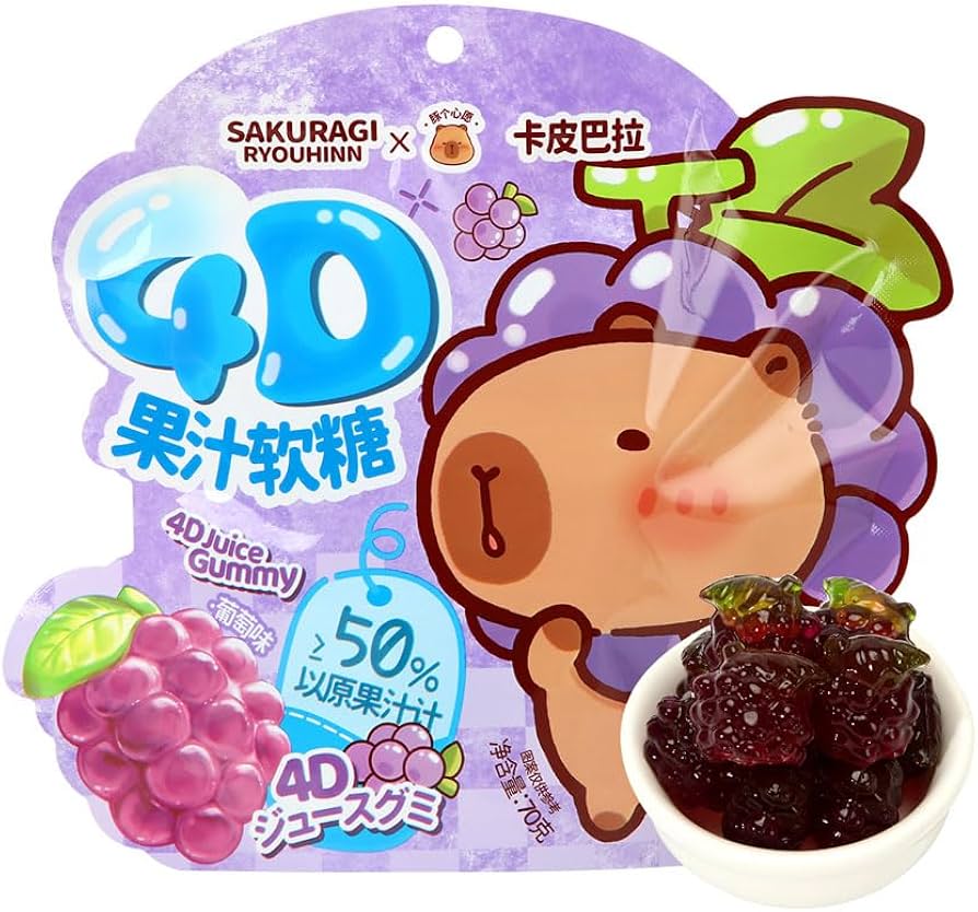 SAKURAGI RYOUHINN CAPYBARA GUMMY GRAPE FLAVOR