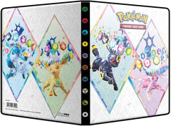 Ultra PRO Scarlet & Violet 4-Pocket Portfolio for Pokémon Cards - Vibrant Terestallized Espeon, Umbreon, Glaceon, Leafeon
