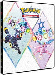Ultra PRO Scarlet & Violet 4-Pocket Portfolio for Pokémon Cards - Vibrant Terestallized Espeon, Umbreon, Glaceon, Leafeon