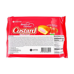 LOTTE CUSTARD CAKE STRAWBERRY 12P