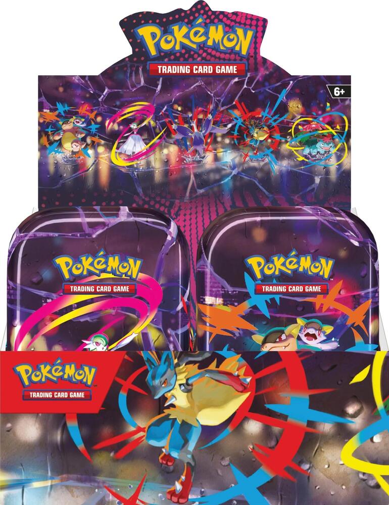 Mega Heroes Mini Tin Display - 1 Pack ME01: Mega Evolution (MEG) (In store only)