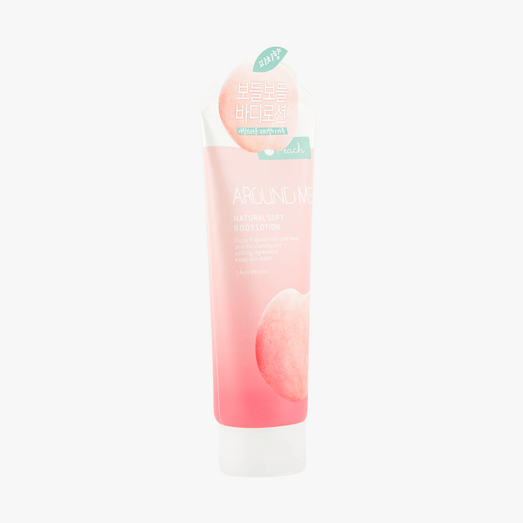 Around Me Peach-Scented Body Lotion Natural Perfume Vita Agua Lotion