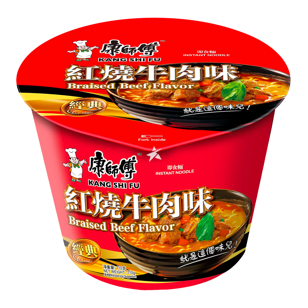 Master Kong Noodle Bowl: Braised Red Cooked Beef
