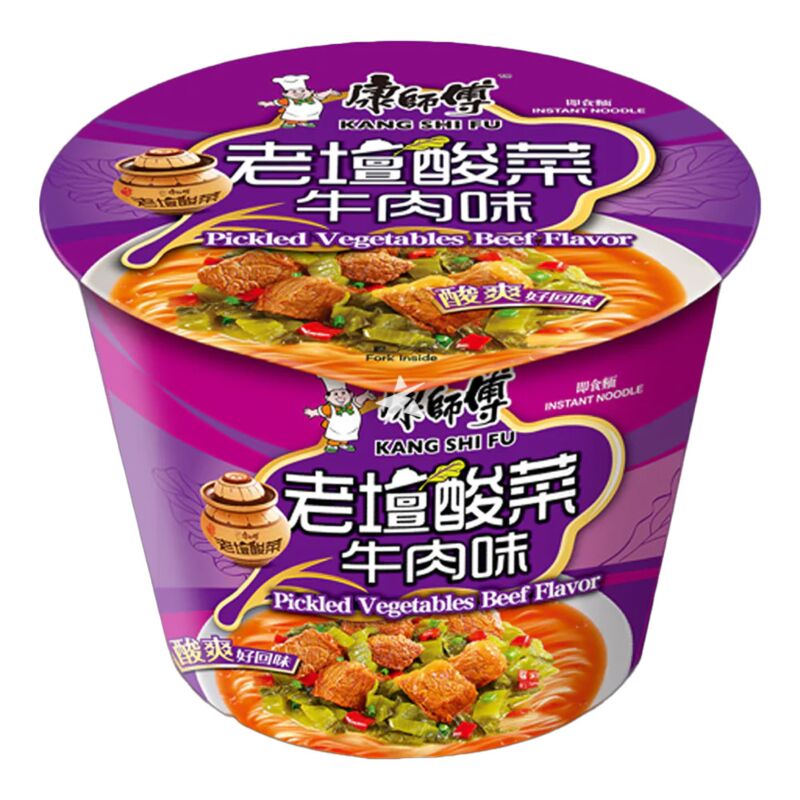 Master Kong Noodle Bowl: Beef with Chinese Pickled Vegetables
