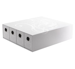 Fortress Card Drawers: Horizontal 4: White