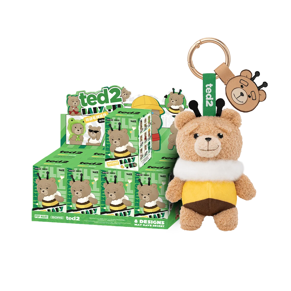 POPMART Ted2 Baby Ted Action Plush Pendant Blind Box