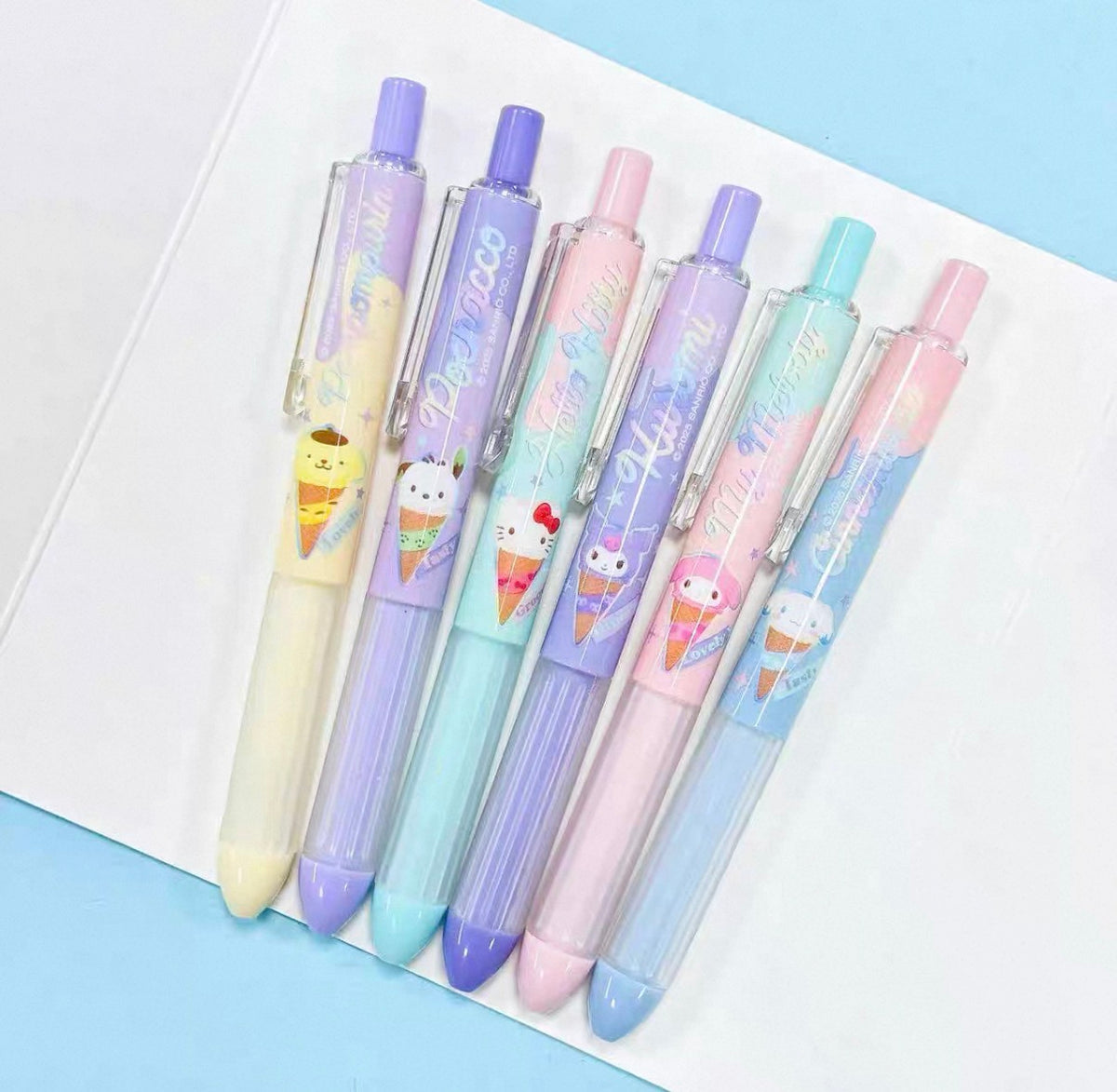 Sanrio Characters Ice Cream Cone Click Pens