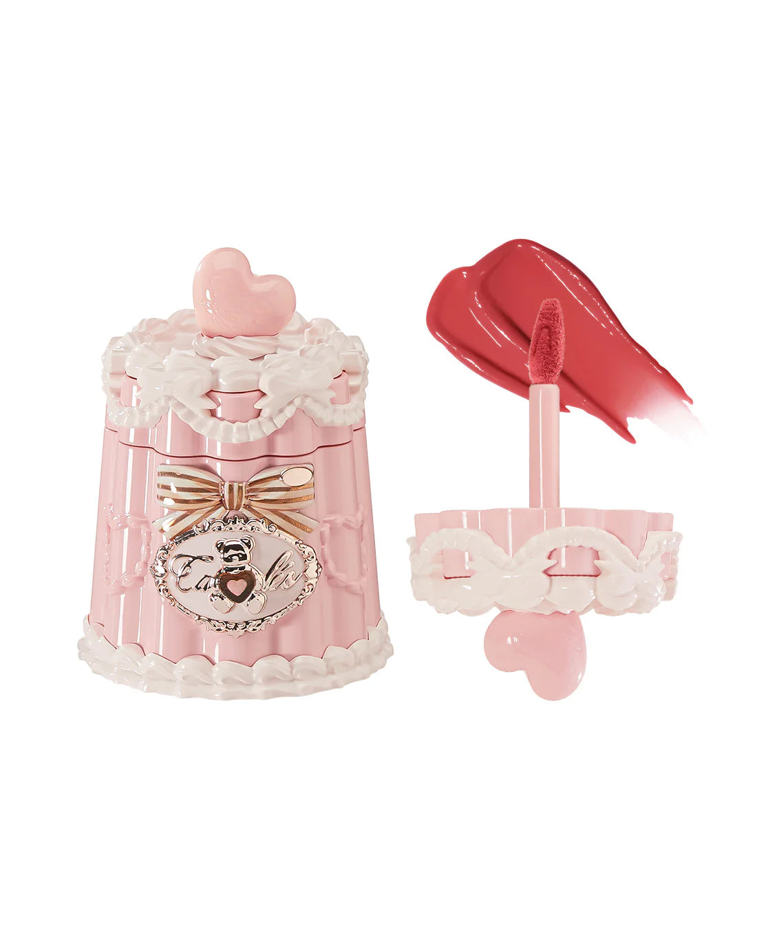 Flower Knows The Sweetie Bear Coating Lip Jelly JE06 Strawpop