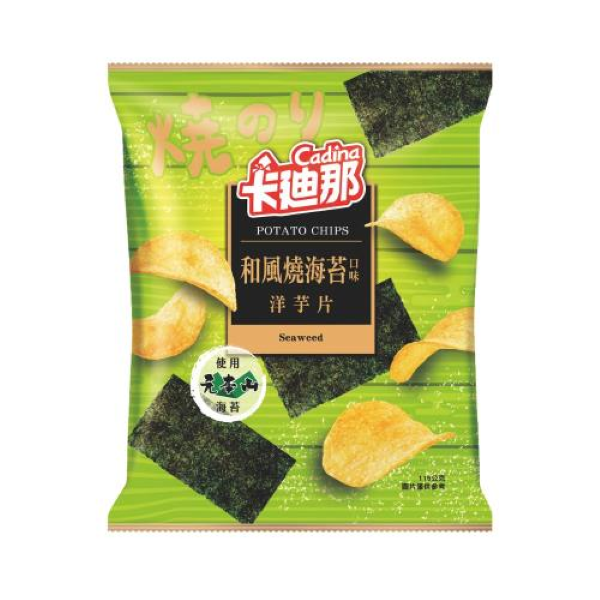 L.H. CADINA POTATO CHIPS-JAPANESE ROASTED  SEAWEED