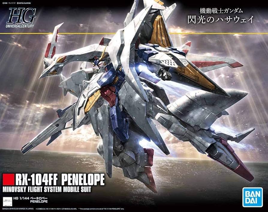 Bandai Hobby HGUC # 229 1/144 Penelope Gundam: Hathaway's Flash, Multicolored