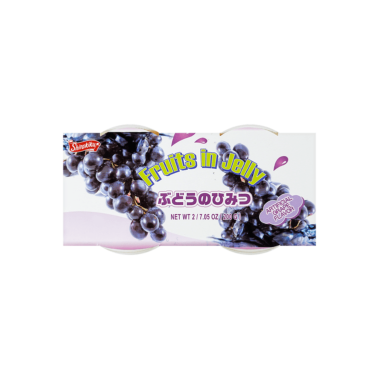 SHIRAKIKU Jelly Cup Grape Flavor 2 Cups 200g