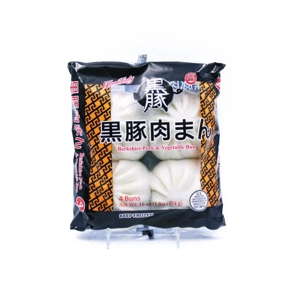 Kurobuta Nikuman Pork and Vegetable Bun  4 Pc