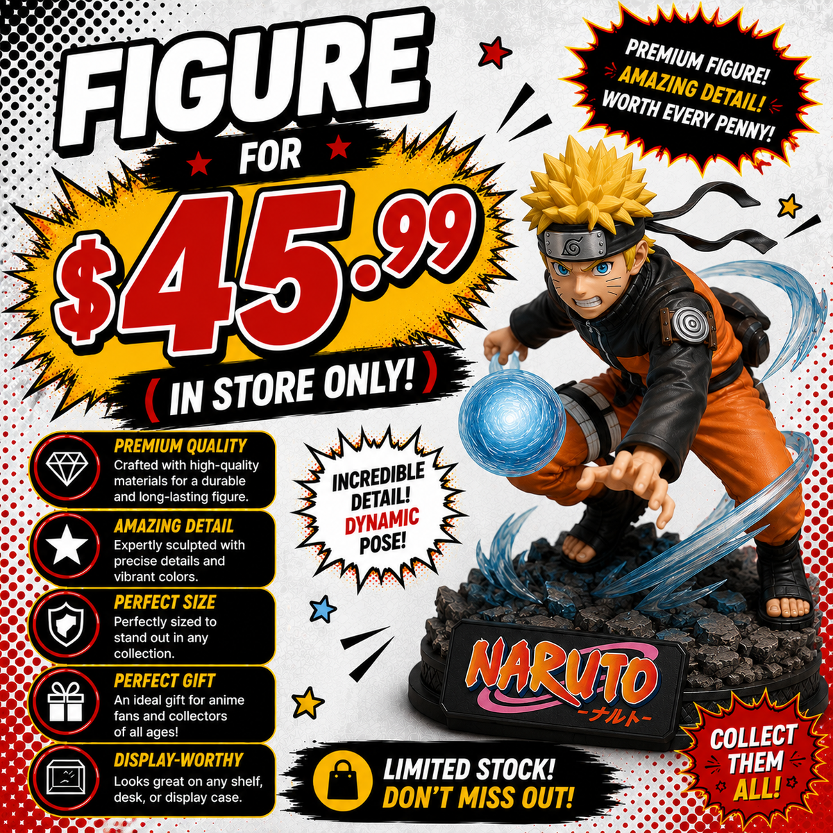 FIGURE FOR $45.99 (IN STORE ONLY)