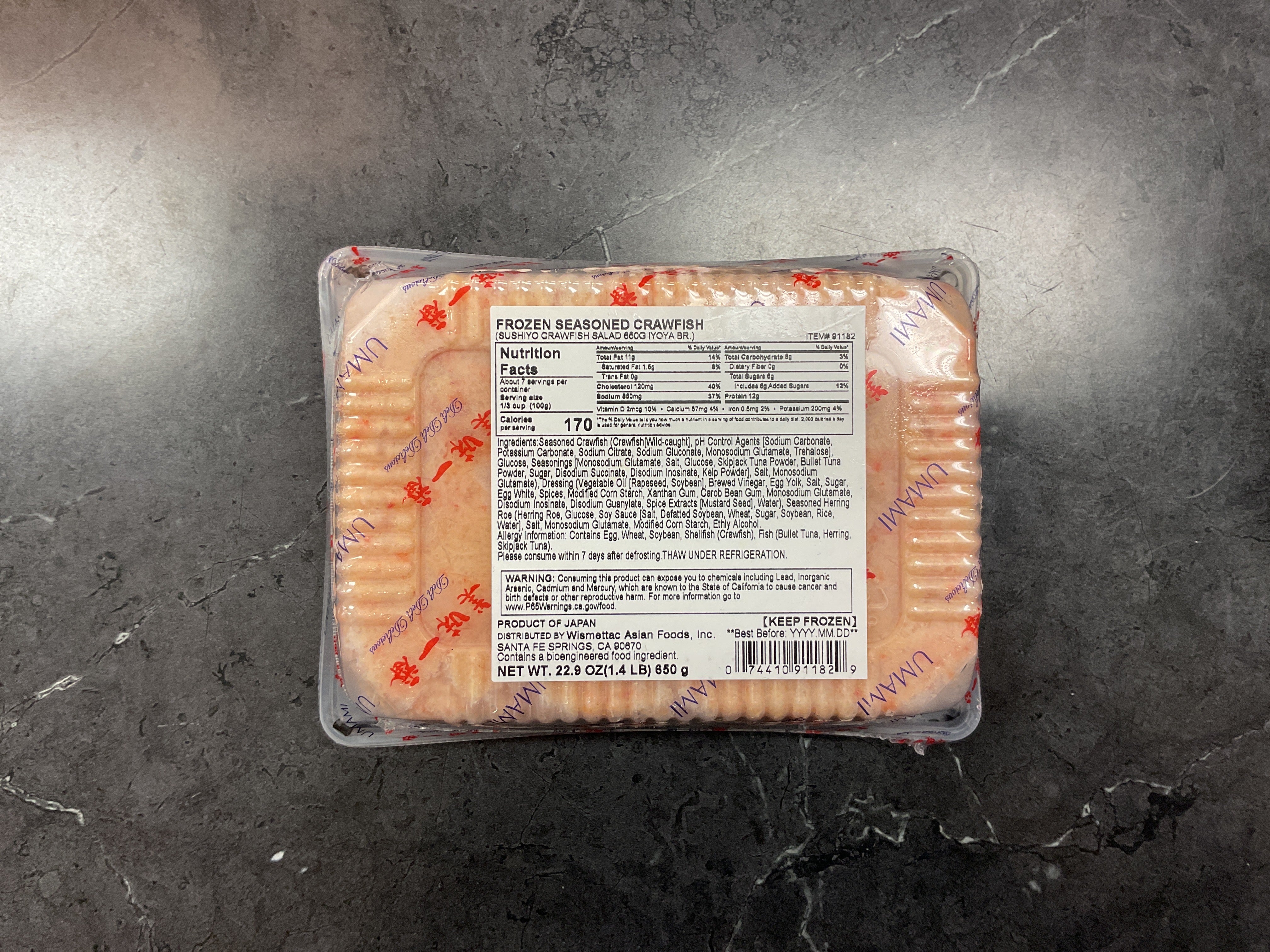 IYOYA Craw Fish Salad Frozen Craw Fish Salad 650g