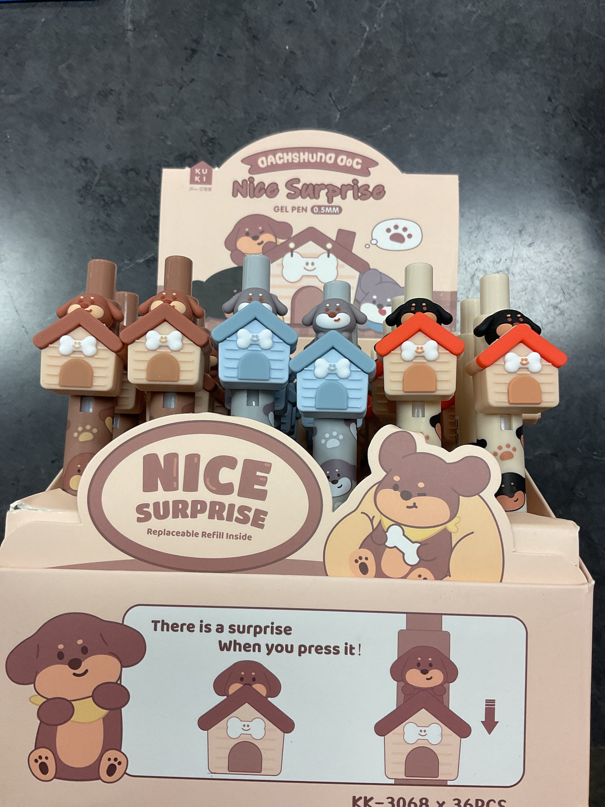 Kuki Nice Surprise Dog House Gel Pen