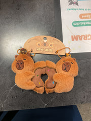 Capybara donut keychain