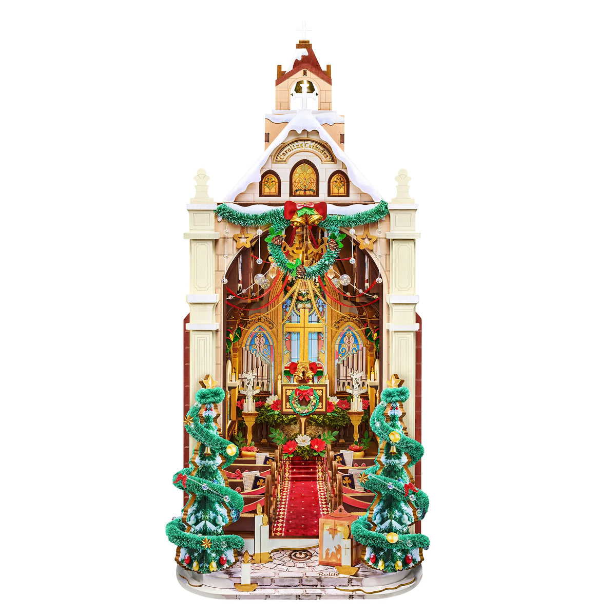 Rolife Caroling Cathedra DIY Book Nook TGB26