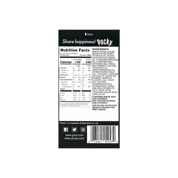 GLICO POCKY GREEN TEA