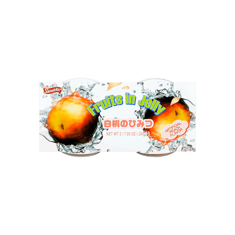 SHIRAKIKU Jelly Cup Peach Flavor 2 Cups 200g