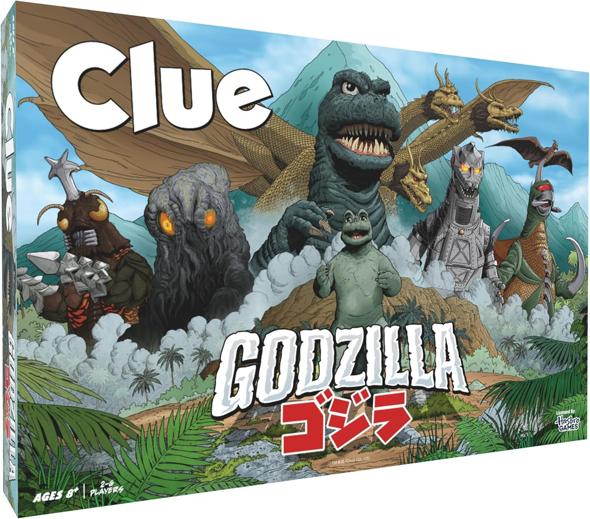 CLUE: Godzilla Board Game, Solve Who Kidnapped Minilla, Identify Which Kaiju & Villain Group are Behind It, Explore Iconic Like Monster Island & Tokyo, Official TOHO Co. Merchandise & Collectible