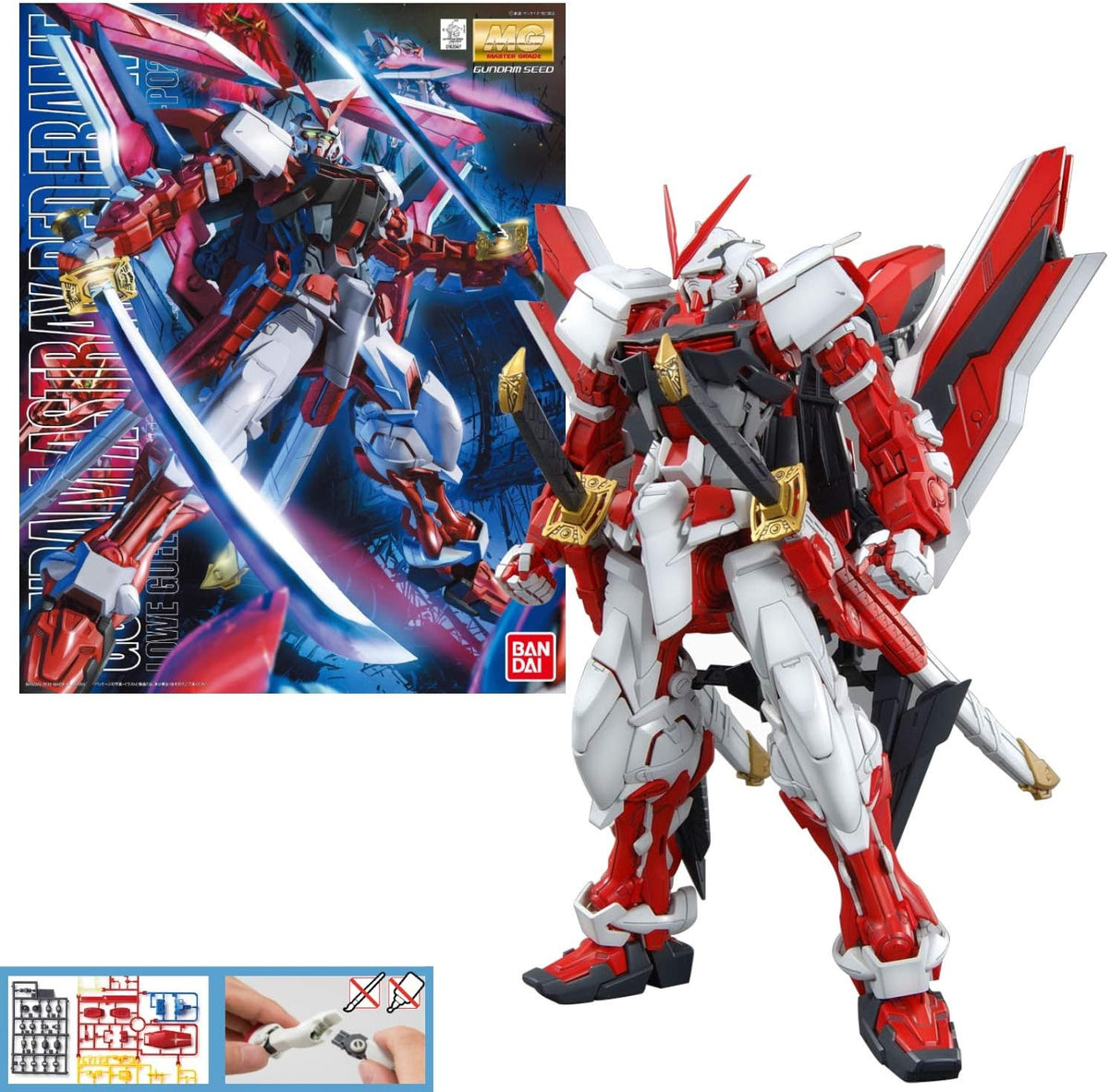 BANDAI Hobby - Gundam Seed Astray - Gundam Astray Red Frame Custom MG 1/100 Model Kit