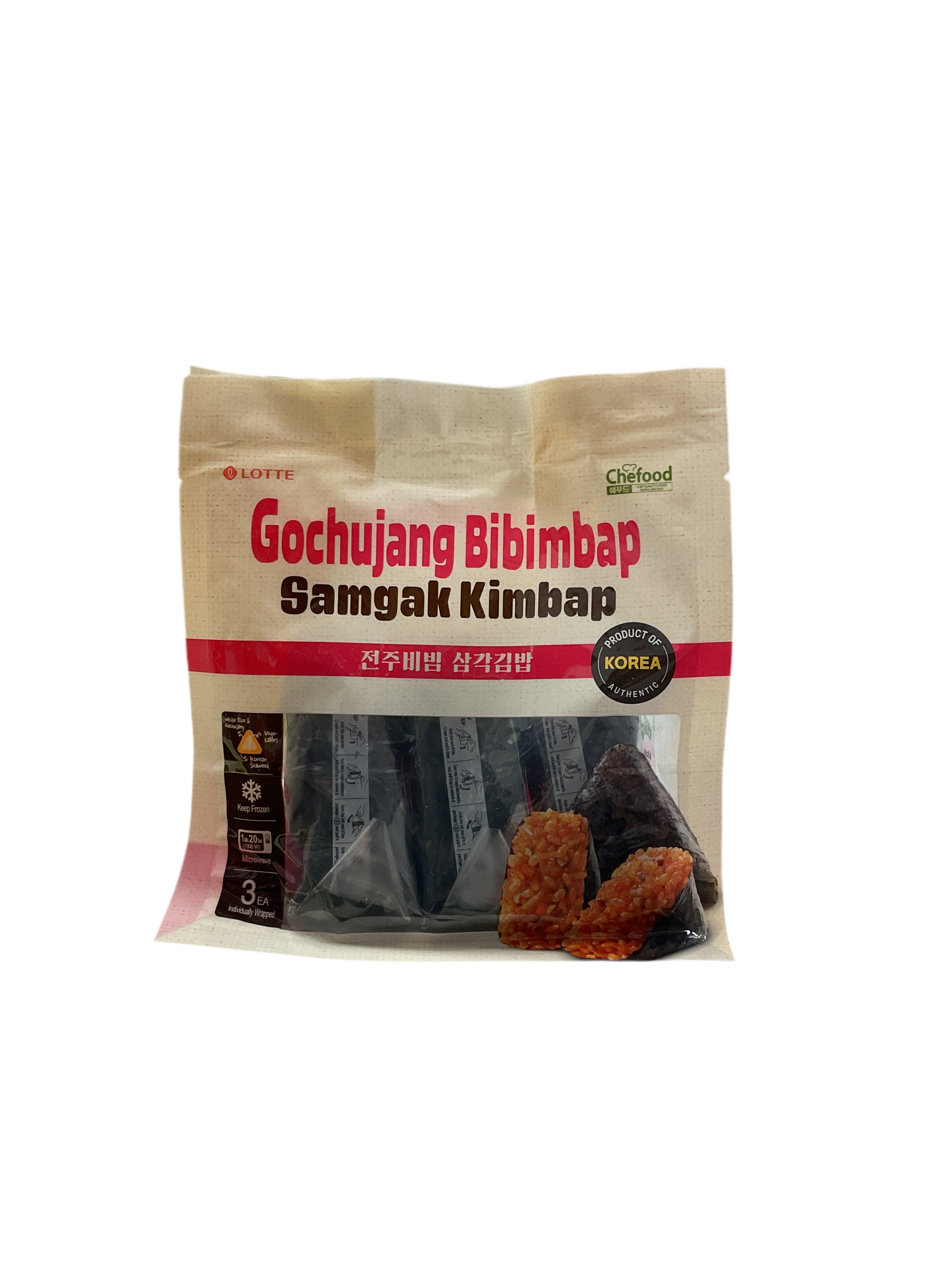 LOTTE BIBIMBAP SAMGAK KIMBAP 3P