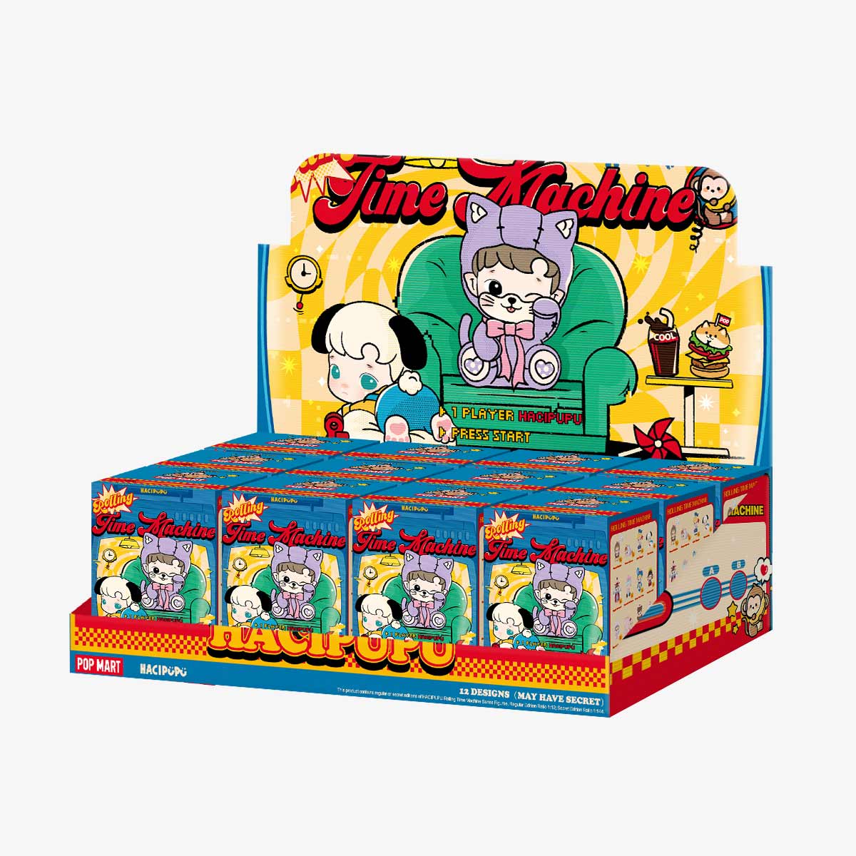 Pop Mart HACIPUPU Rolling Time Machine Series Figures blind box