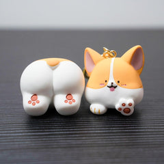 Corgi dog keychain