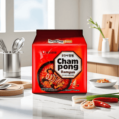 NONGSHIM Champong Ramyun Spicy Squid & Seafood Flavors