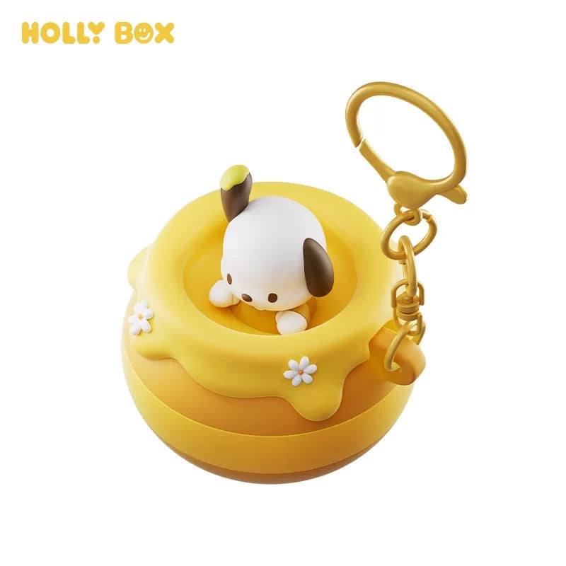 Sanrio Characters Squishy Can Keychain - Pochacco