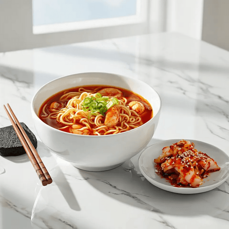 NONGSHIM Champong Ramyun Spicy Squid & Seafood Flavors