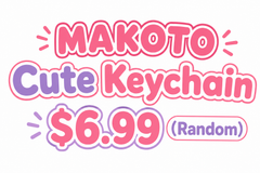 MAKOTO Cute Keychain $6.99 (Random)