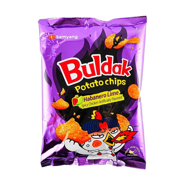 Buldak Potato Chips Habanero Lime Flavor