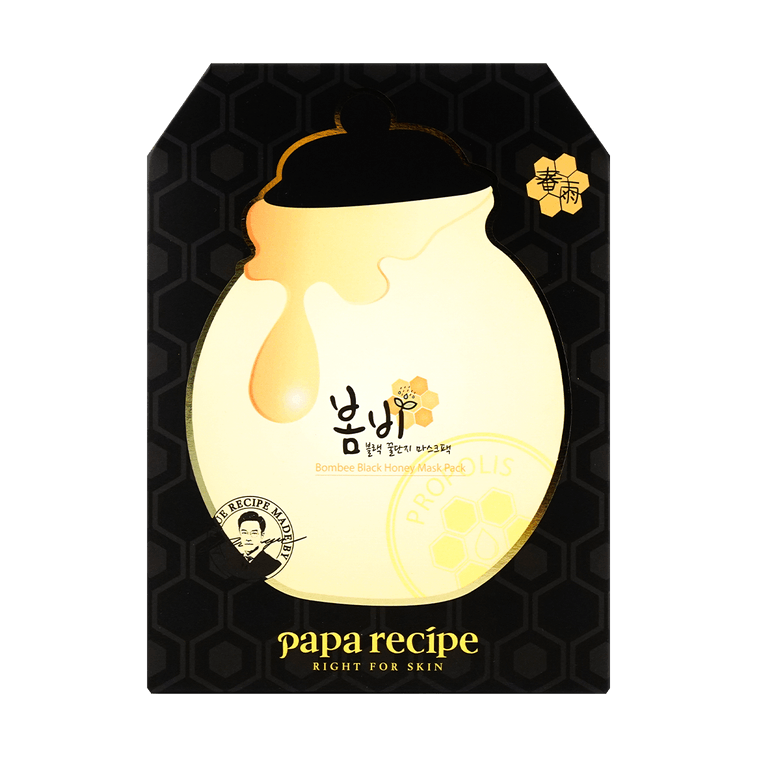 KOREA PAPARECIPE HONEY SHEET PACK BLACK