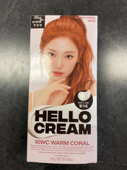 Hello Cream Hair Dye Hair Color 2.11 oz 10wC Warm Coral [Aespa,
Ningning]