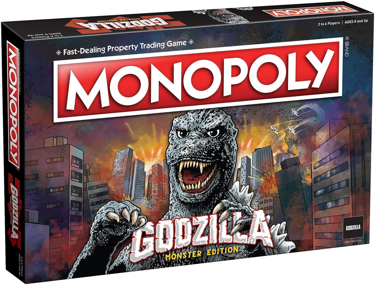 Monopoly: Godzilla | Based on Classic Monster Movie Franchise Godzilla | Collectible Monopoly Game Featuring