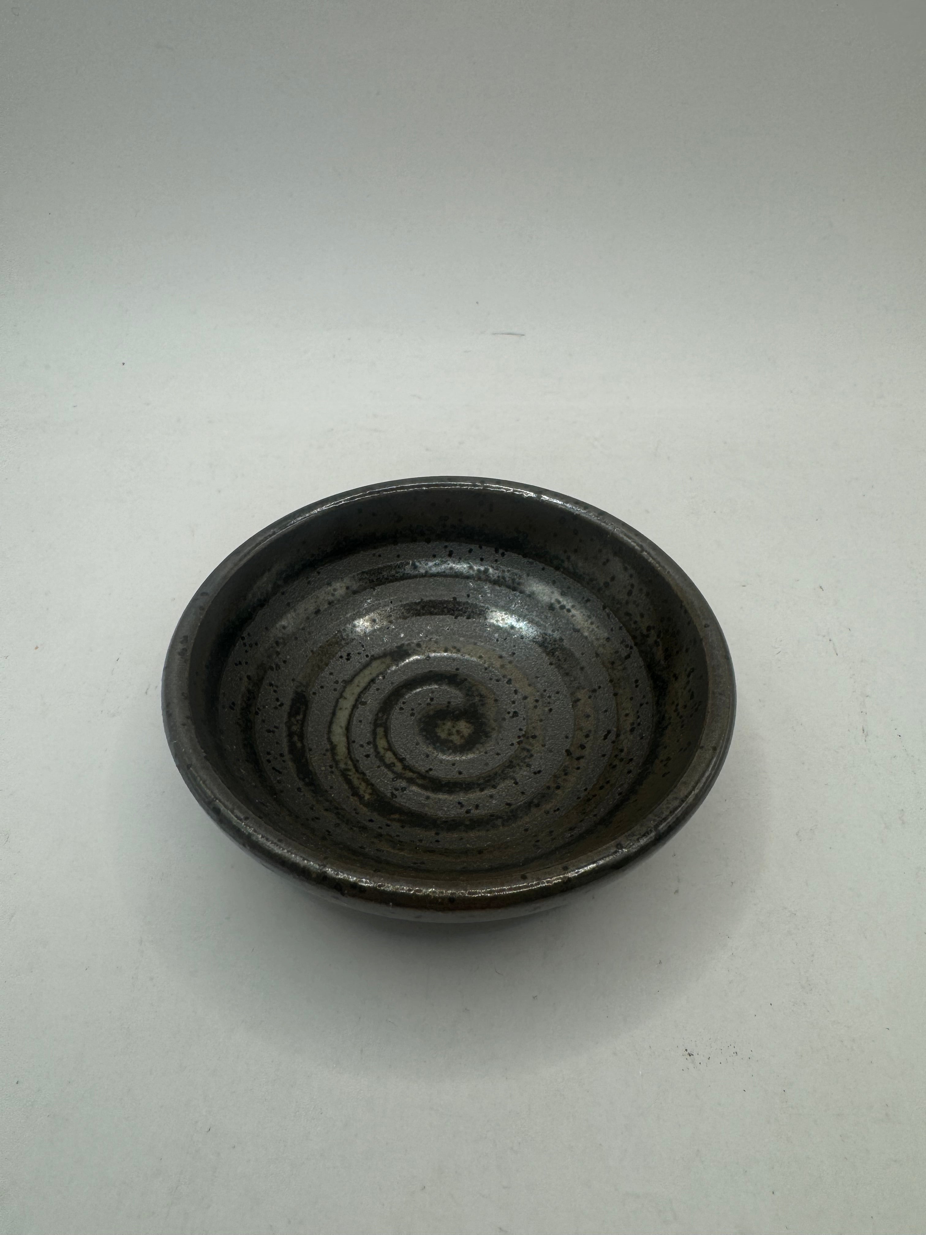 Dark Brown Swirl 3.25'' Sauce dish