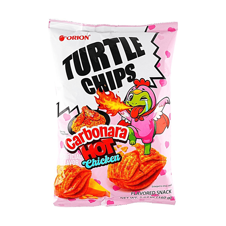 Orion Turtle Chips Carbonara Hot Chicken