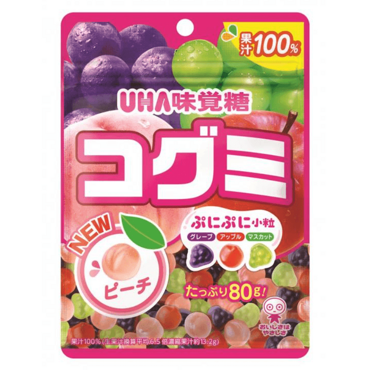 UHA Kogumi Assorted Fruit Gummy 80G