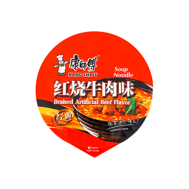 Master Kong Noodle Bowl: Braised Red Cooked Beef