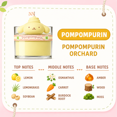 Sanrio Character Scented Candle - Pompompurin