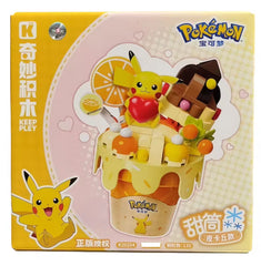 Keeppley Pokemon Ice Cream Series DIY Building Block Toys Pikachu
