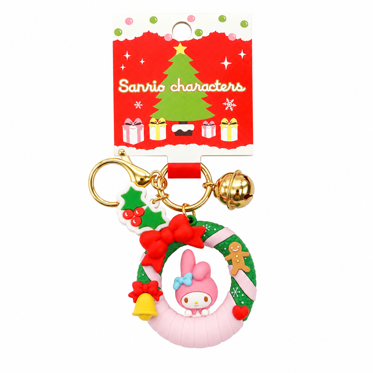 Sanrio Christmas Wreath Series Keychain -My Melody