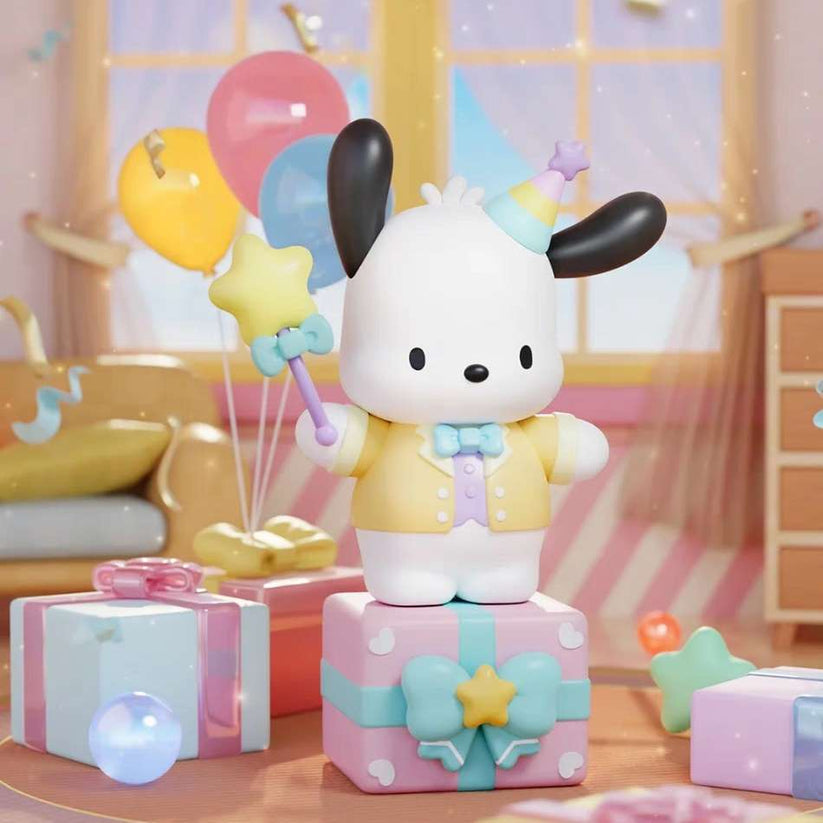 Sanrio Pochacco Happy Party Series Confirmed Blind Box (Pochacco with star wand)