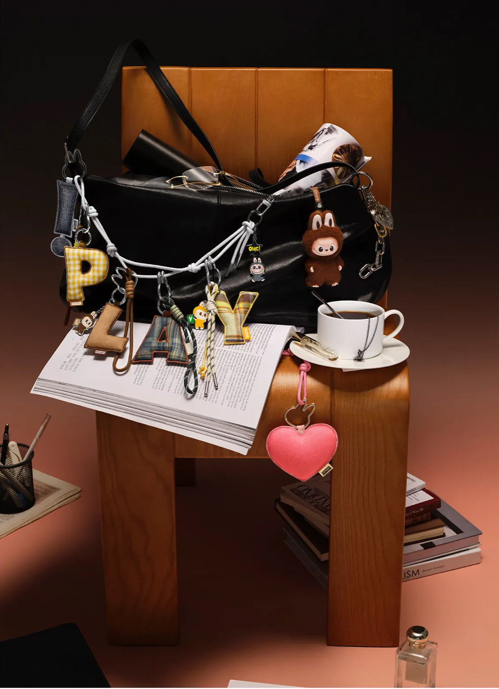 THE MONSTER LABUBU Pin for Love Series -  Letter Pendant Blind Box （A-M）