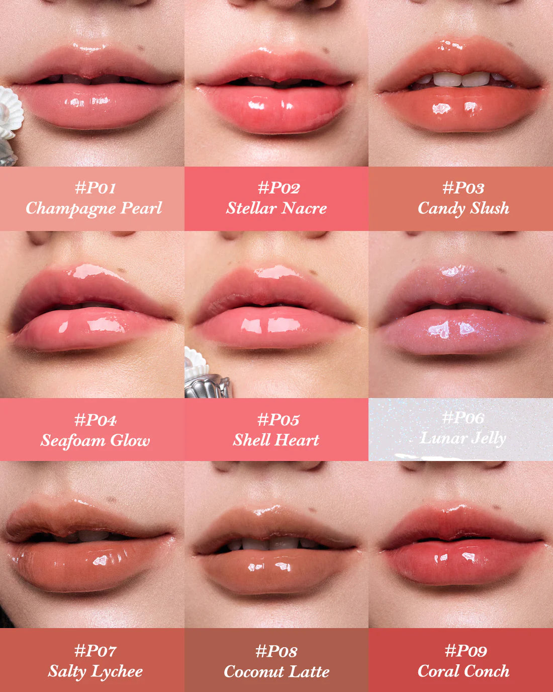 Flower knows Shell's Jewel Nourishing Lip Glaze P05