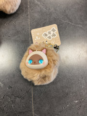 Baimao cat keychain(brown)