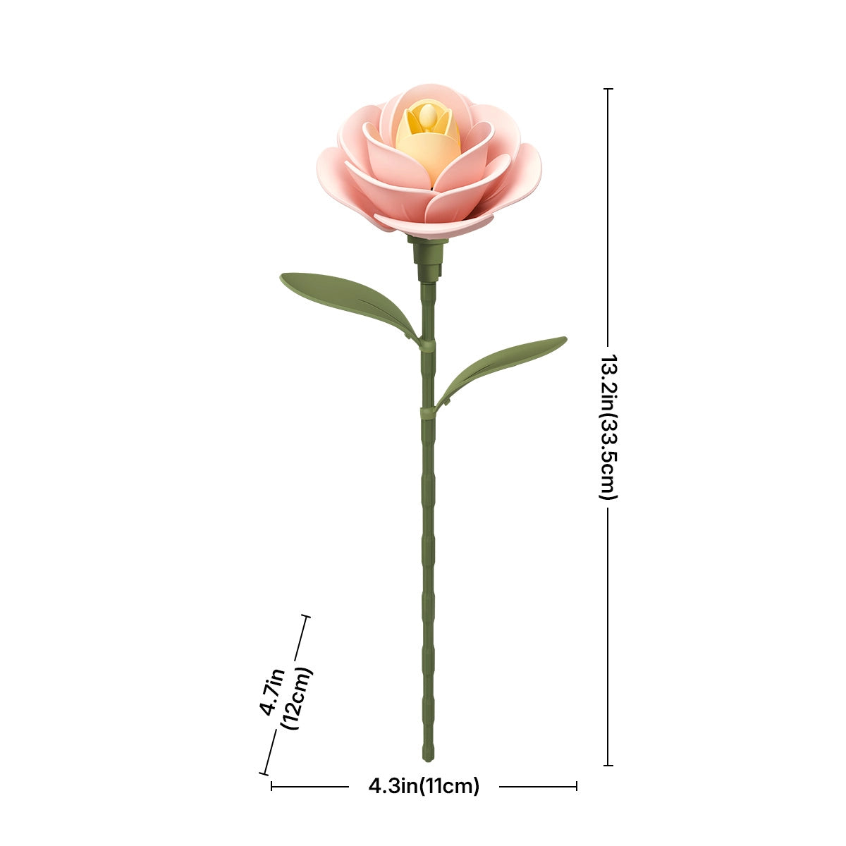 ROKR Single Flower Floral Art DIY 3D Puzzle-Light Pink Camellia