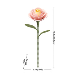 ROKR Single Flower Floral Art DIY 3D Puzzle-Light Pink Camellia