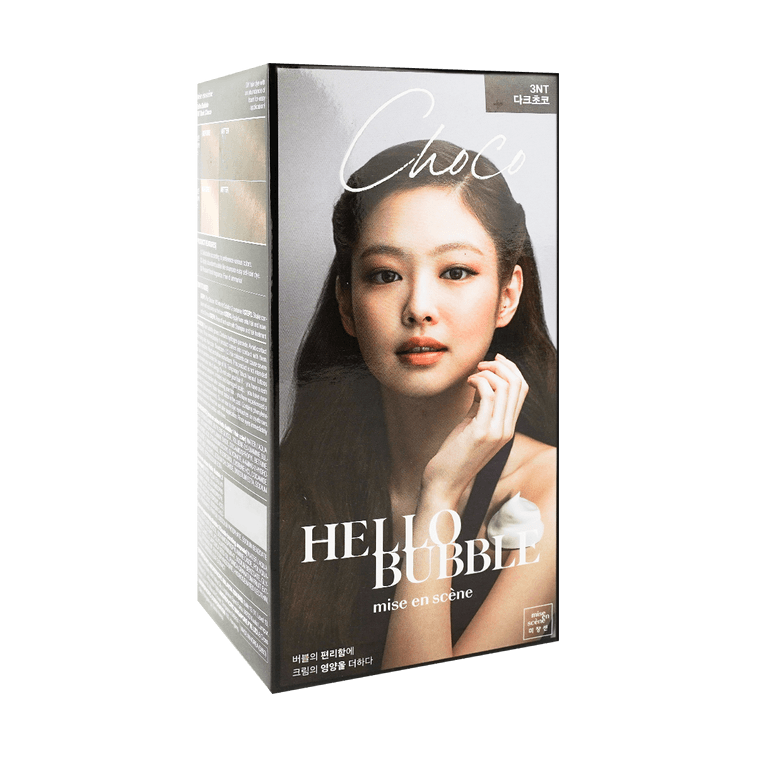 Amore Pacific MISE EN SCENE Hello Bubble Foam Hair Color  Dark CHOC0LATE